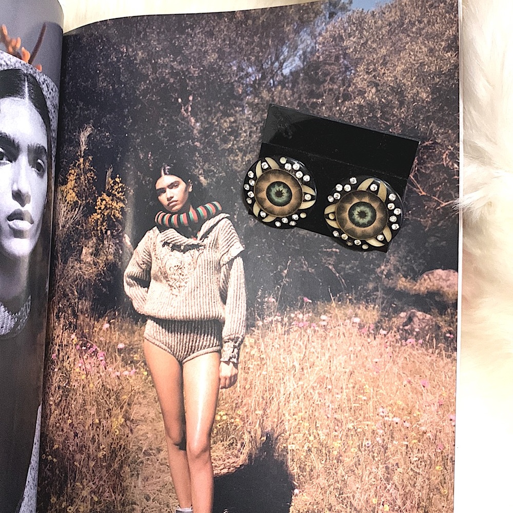 Unique Retro Vintage ClipOns Bohemian Style Statement Making Earrings - Picture 3 of 13